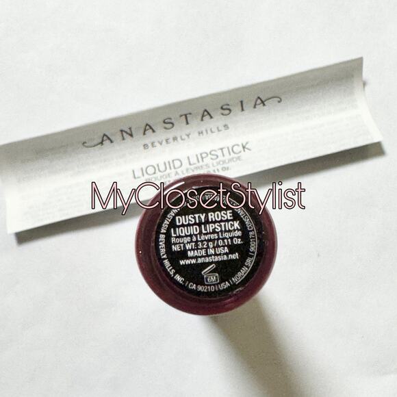 Anastasia Beverly Hills DUSTY ROSE Lipstick NIB OS Full Size Rare New in Box - Picture 2 of 6
